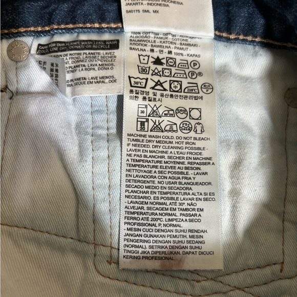 Levi Strauss 511 Dark Wash Size 34 X32 - Picture 9 of 10